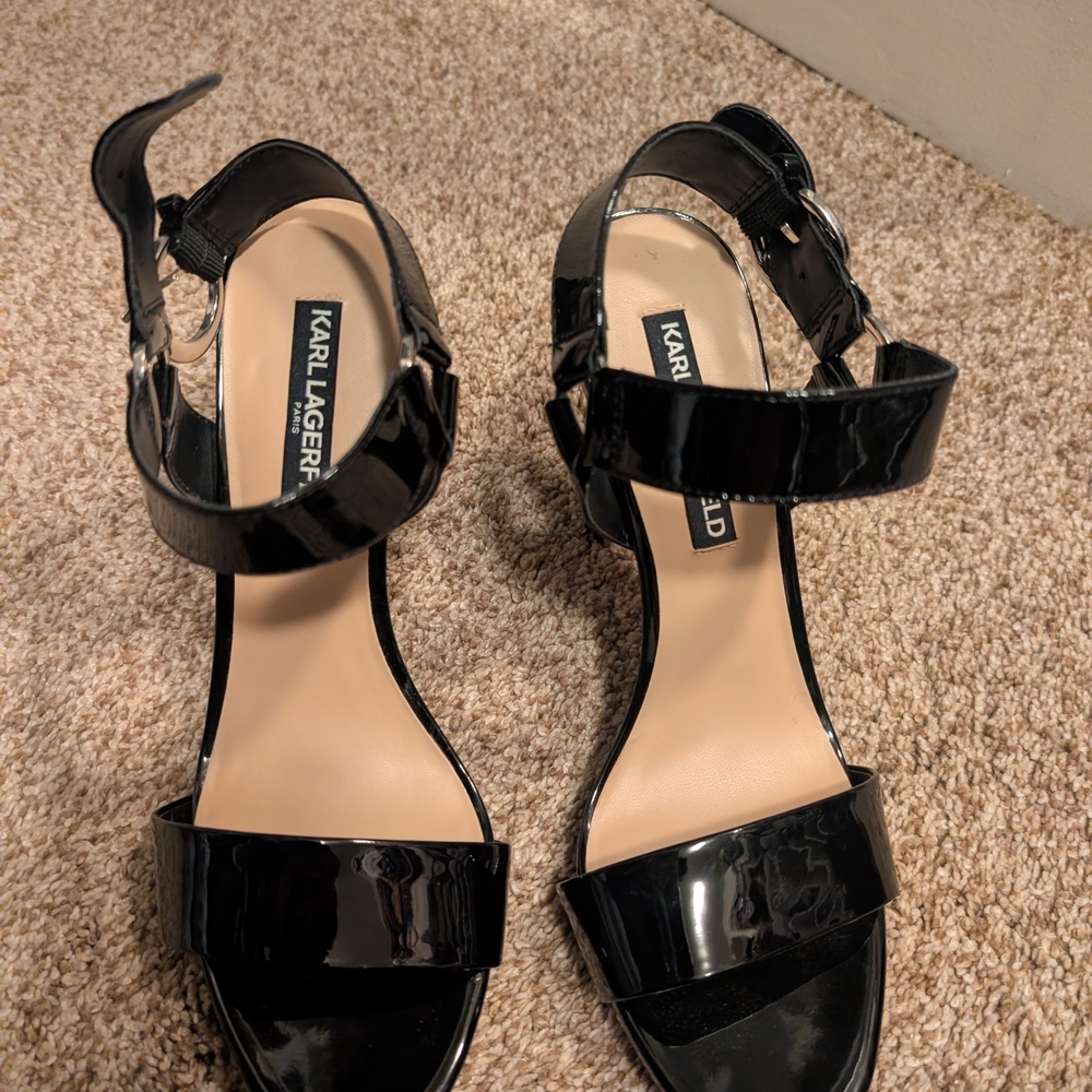 Karl Lagerfeld Black Women's Sandals